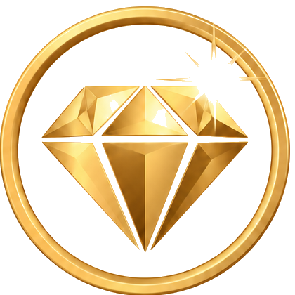 Ethio777 golden diamond logo